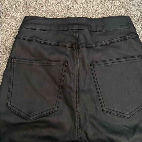 NASTY GAL Black Coated High Waist Pants - Picture 7 of 8